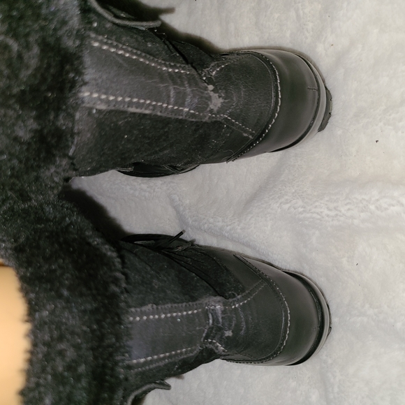 Jambu Size 7.5 Black Vegan Heeled Calf Boots - Picture 6 of 10